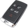 Replacement Key Fob Cover Case Fit for 2018- Land Rover Discovery Range Rover Sport Evoque 5 Keyless Entry Remote Key Fob Shell