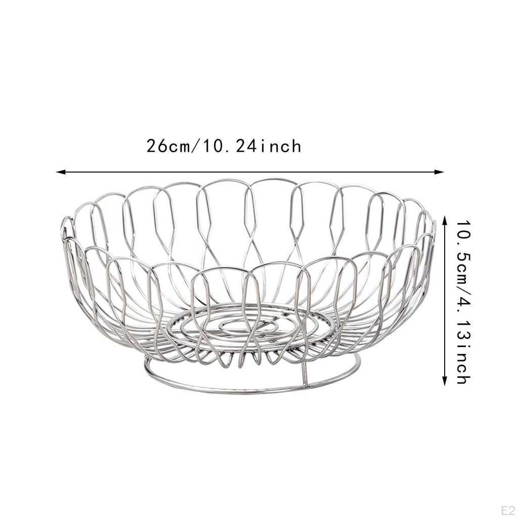 Fruit Storage Basket Multipurpose Practical Drain Stylish Bread Hollow Plate for
