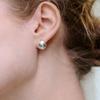 Salted Mini Button Earring