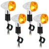 4Pcs Motorcycle LED Turn Signal Lights Motorbike Indicator Lamps License Plate DRL Moto Flasher Tail Brake Bulbs Amber Lamp