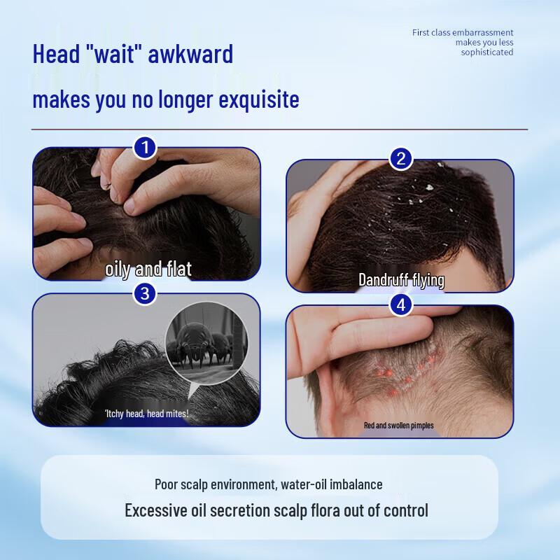 Ocean Supreme Men's Oil Control Shampoo & Amino Acid Face Cleanser Set