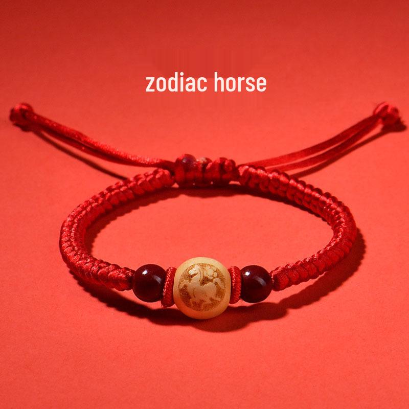 Wenchang Knot Red String Bracelet for Exam Success - Handmade Rope Gift for Boys and Girls