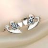 Fashionable Heart Stud Earrings for Women - Korean Style Simple Heart Sweet Luxury Jewelry
