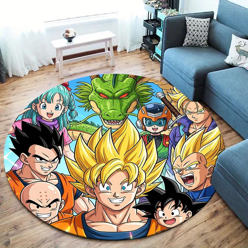 Dragon Ball Heroes Round Area Rug Carpet Rug For Living Room Bedroom Sofa Playroom Decor Nonslip Floor Mat