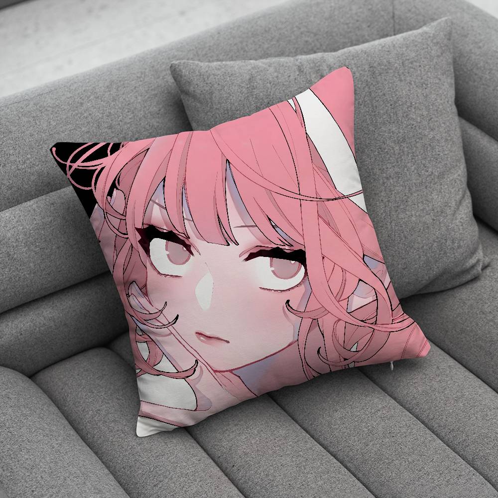 FFall in Love False OOtagi katsura Pillow Case For Home Bedroom Car Office Decoration Living Room Sofa Cushion Cover Suitable