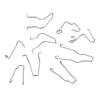6/9/12pcs H1 H3 H4 H7 Car Headlight Bulb Retaining Clip Holder Set Retainer Spring Clips Headlamp Bulb Retaining Clip Holder