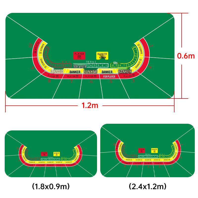Beliebte Texas Hold'em Guandan Rutschfeste Gummi-Tischmatte & Mauspad