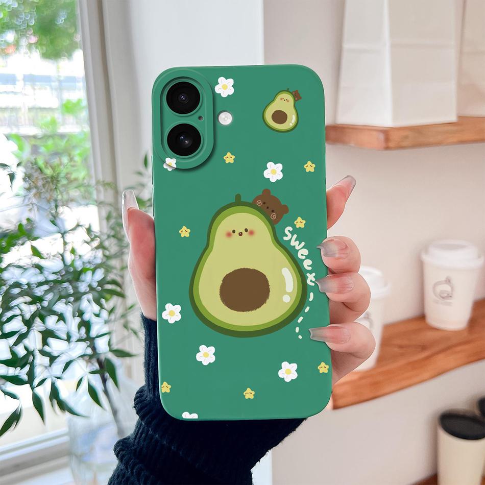 For iPhone 17 Pro Max / iPhone Air Phone Case Lovely Cartoon Liquid Silicone Full Coverage Anti Drop Bumper For iPhone17 Fundas