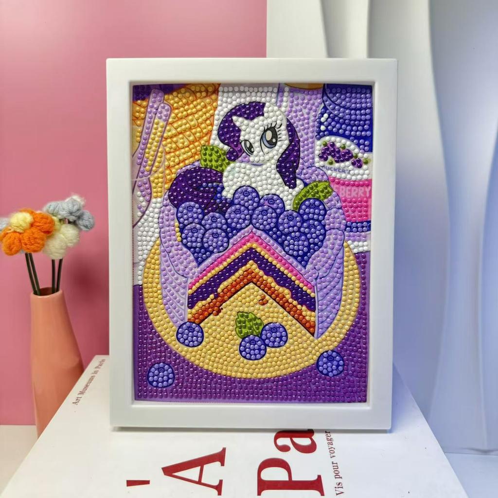 Children'S Diamond Painting Framed Handmade Diy Material Bag Sanrio Diamond Paste Painting Concentration Toy