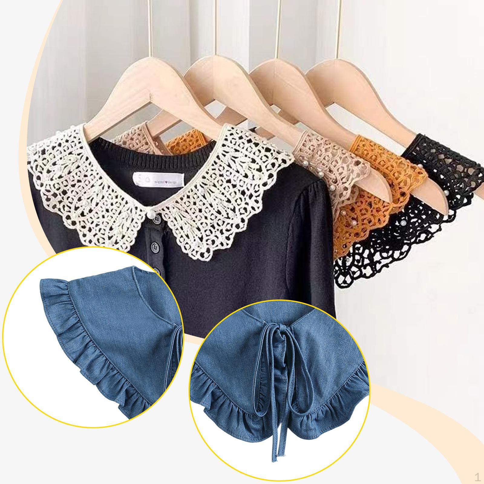 

Женские съемные воротники-обманки, Легко носить, Портативная накидка