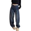 Women's Plus-size Slimming Jeans: Hip-covering, Fleece-lined, Wide-leg, Narrow-leg and Banana Pants for Autumn and Winter.