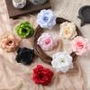 Rose Hair Accessory 9cm Artificial Flower Hair Clip Flower Brooch Bride's Headwear for Party Garden Home Decoration Wedding Deco
