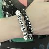 Dark Hip Hop Skull Beaded Bracelet Punk Gothic Retro Couple Bracelet Trend Personality Jewelry