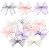10pcs/lot Fishtail Yarn Ribbon Bows Colorful Handmade Bows For DIY Bow Hair Ornament Gift Wedding Dress Party Decoration