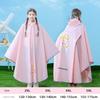 Children's Poncho Raincoat for Boys and Girls, Full-Body Waterproof with Backpack Space, Suitable for Older Children and Students, Special Pullover