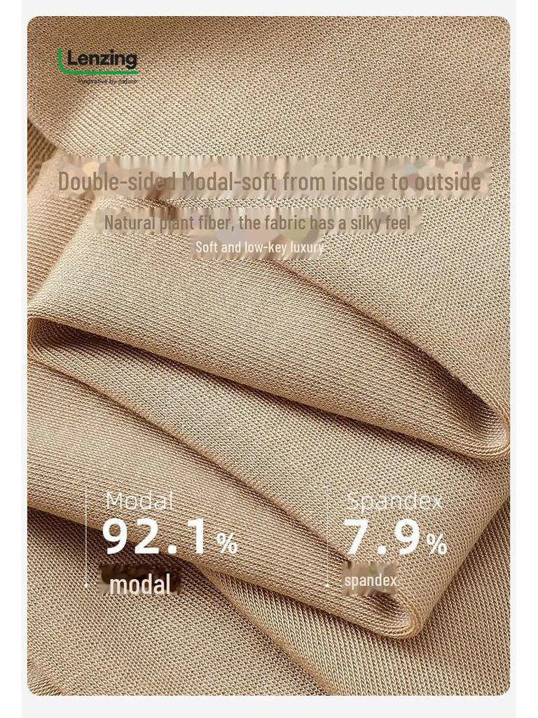 Lenzing Modal Women's High Waist Thin Slim Warm Seamless Pants