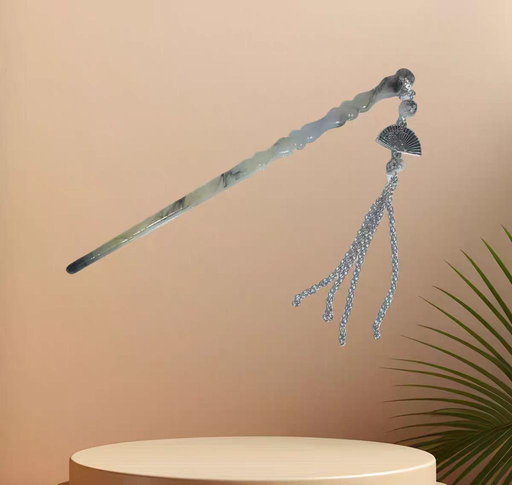 18cm Chinese Style Hairpin Elegant Flower Butterfly Tassel Hair Stick For Women Vintage Hanfu Metal Jewelry Hair Accessories 1pc