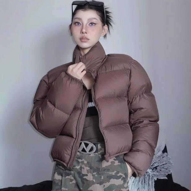 Short Down Jacket for Women New Winter Thick Jacket for Women Autumn and Winter Small Stand-up Collar Bread Jacket