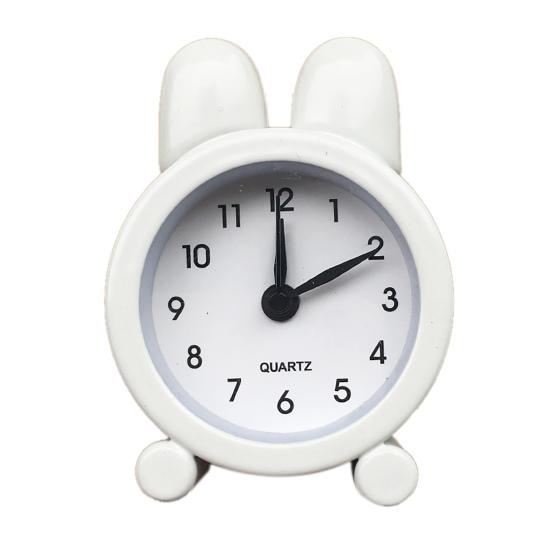 Stolní budík Králičí design Školní potřeby Plastový Roztomilý Mini Kovový Budík pro Studenta