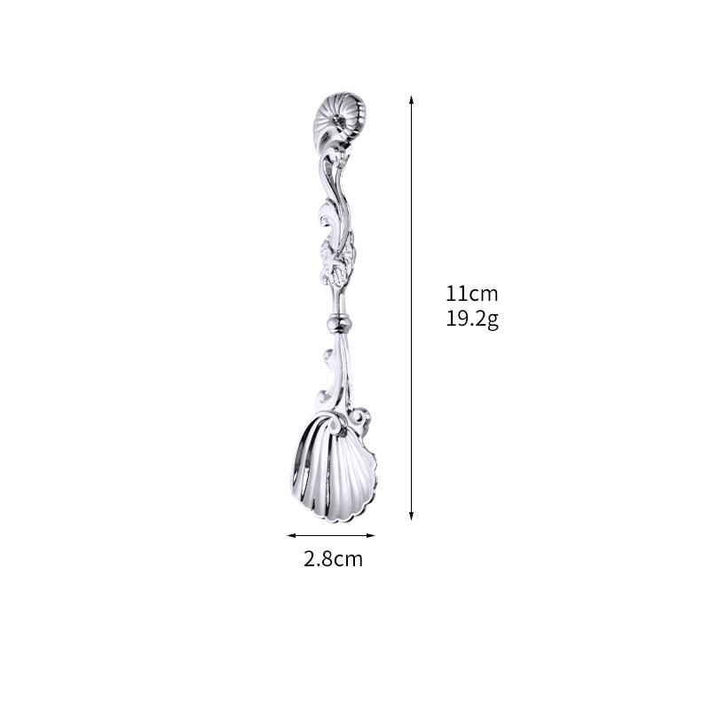 

Zinc Alloy Stainless Steel Shell Shaped Spoon Durable Kitchen Utensil for Serving and Cooking with Ergonomic Handle and Smooth Finish One size