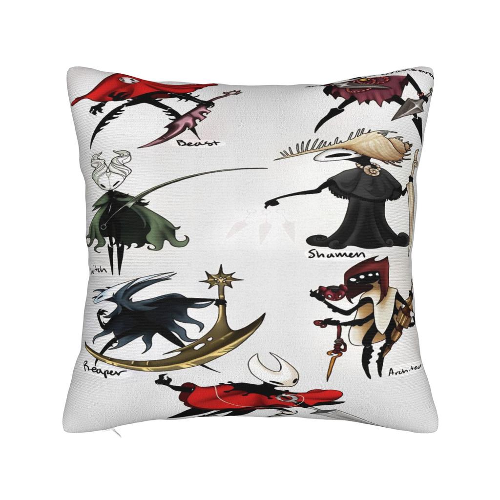 Hollow knight Cartoon Game Knight and Hornet Pillowcases Fashion Pillow Case For Office Car Home Decor Comfy Pillow Cover