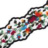 Colorful Floral Embroidered Lace for Clothing, Home Textiles, and Hair Accessories
