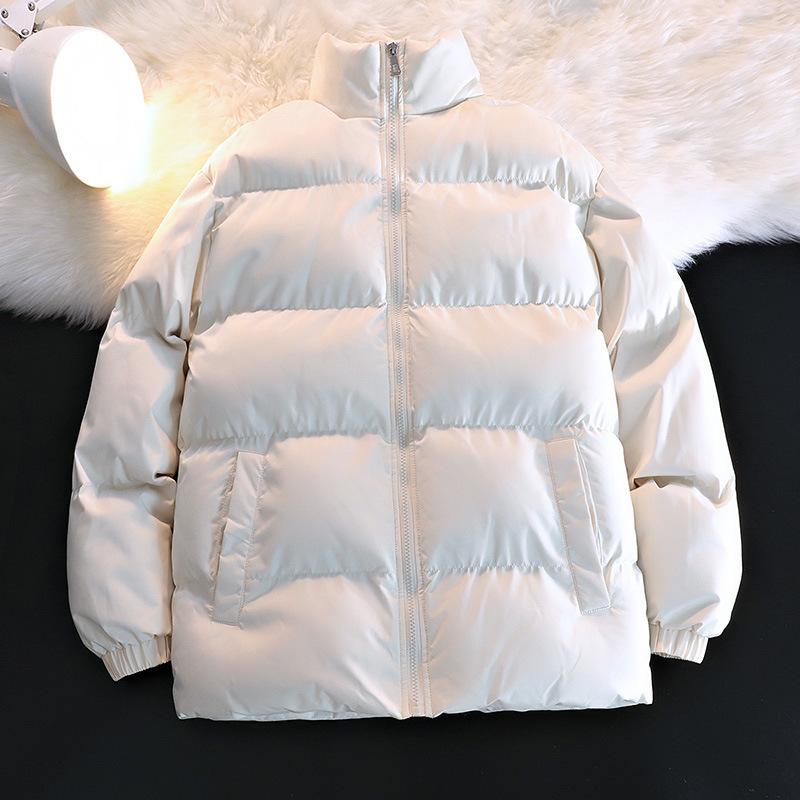 

Autumn and winter new down cotton-padded clothes, men s and women s winter jackets, cotton-padded jackets, stand-up collars, piled and thickened warm M