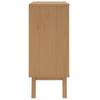 Vidaxl Olden Chest of Drawers, Brown, Solid Pine Wood