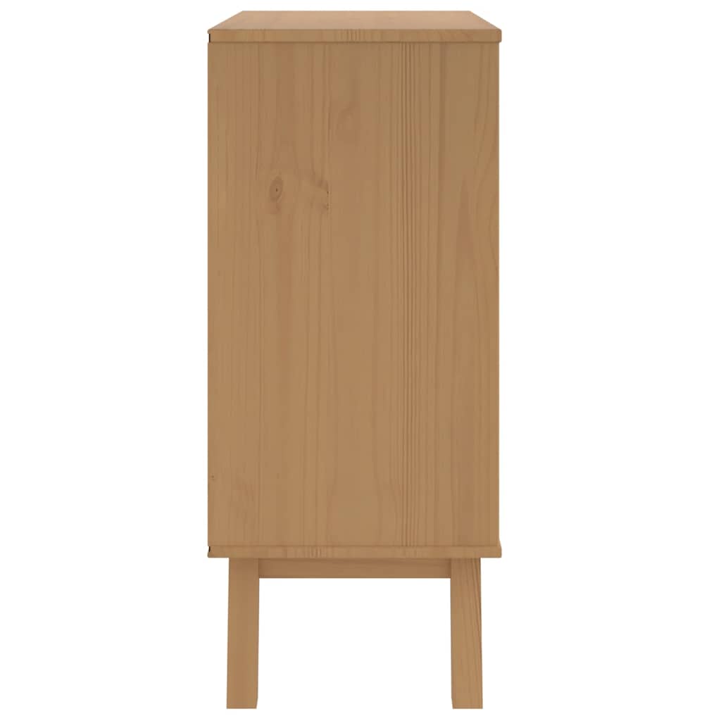 Vidaxl Olden Chest of Drawers, Brown, Solid Pine Wood