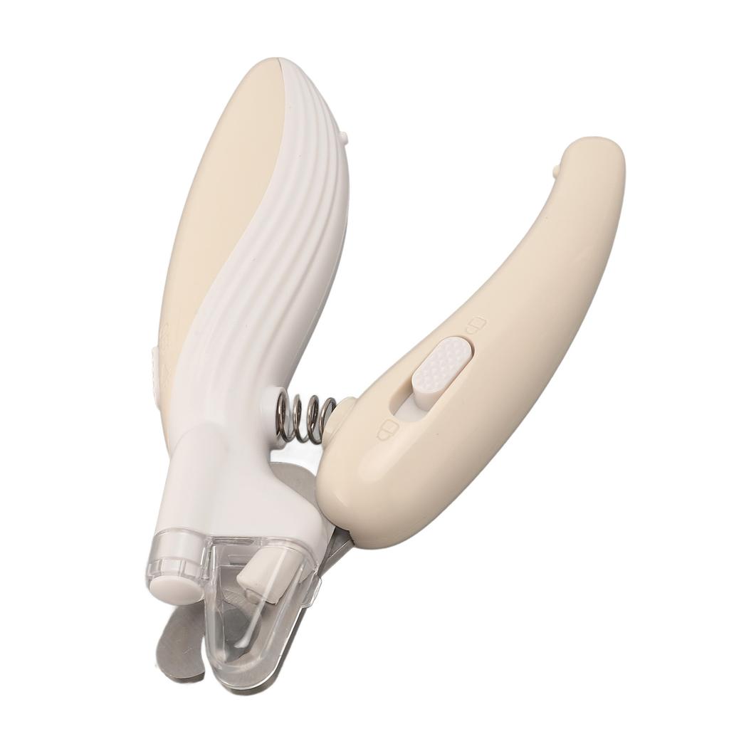Pet Nail Clipper with LED Light Stainless Steel Cutter Head Enhanced Safety Silent Dog Cat Nail