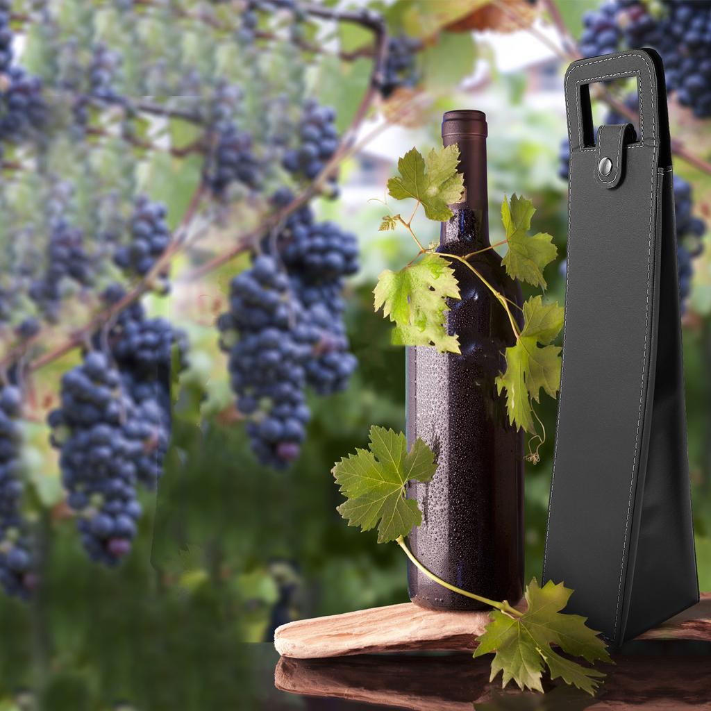 Wine Storage Tote Carrier Reusable Handbag Practical Single Bottle Wine Gift Bag for Party Beer