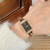 Römisch Retro Klein Exquisit Quadratisch Damen Einfach Temperament Leopardendruck Gürtel Uhr