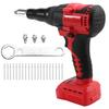 AD23-Cordless Rivet Gun Brushless 4.8Mm Rivet Nut Gun Automatic Riveting Tool For  18V 20V Battery (No Battery)