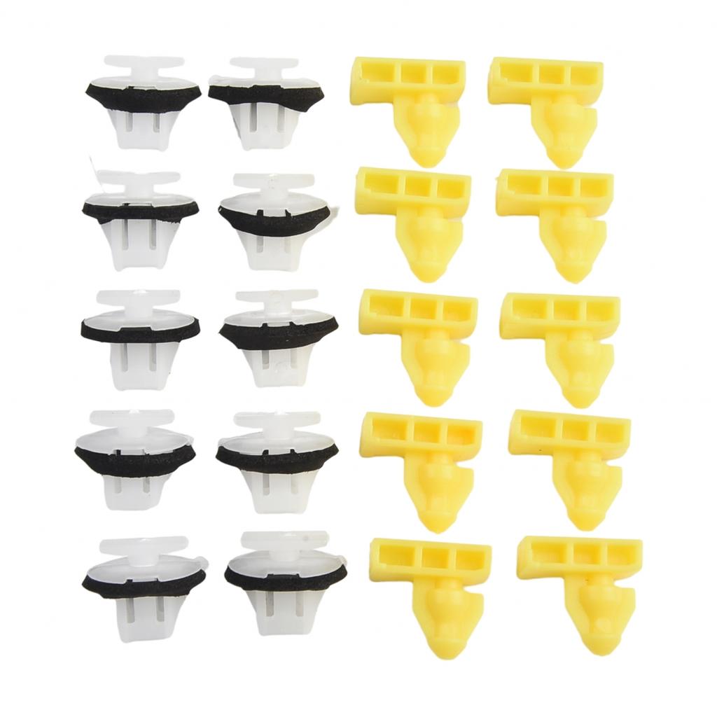 Yellow Clip Washers White Clips 76882-JG10A For Murano Models