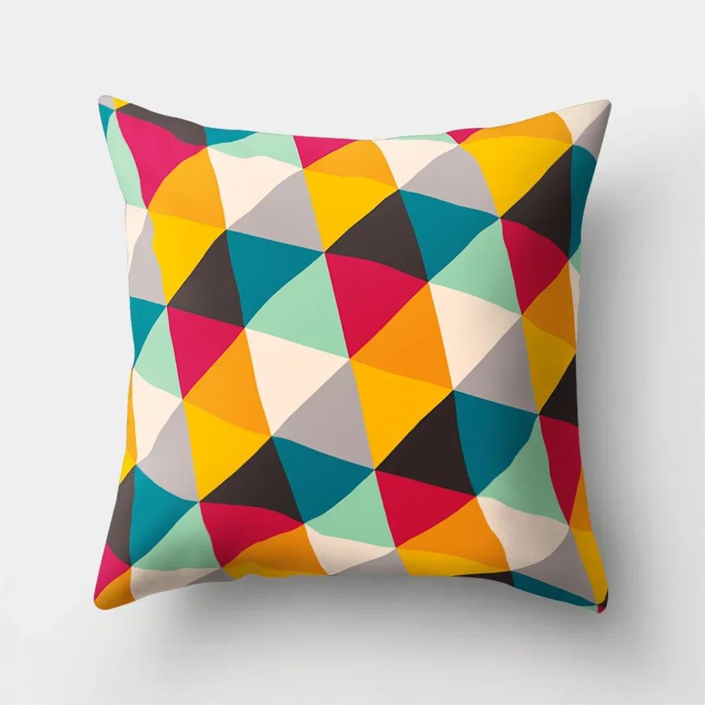 Mode Kissenbezug Cartoon Funda Cojin Sonnenaufgang Überwurfkissen für Schlafzimmer Regenbogen Kissenbezug Housse De Coussin Hogar