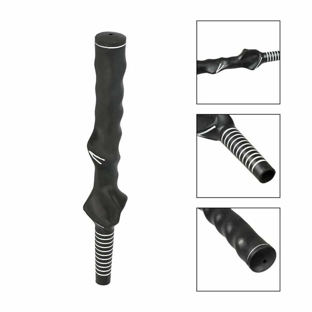 2Pcs Golf Tool Left-handed Rubber Golf Training Grip Golf Swing Grip Right-handed Practice Aids