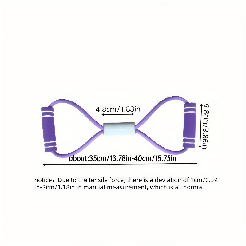 Figure 8 Fitness Resistance Band with Anti-slip Handle Portable Men Women Arm Shoulder Stretch Strength Training Exercise Elastic Strap Tension Rope