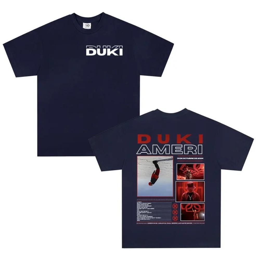 DUKI 2024 "AMERI" EP Vintage Oversized T-Shirt | Unisex Latin Trap Hip-Hop Streetwear