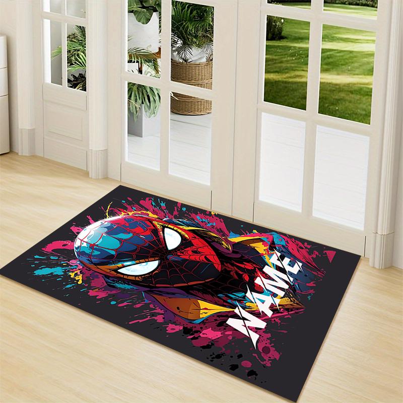 Custom Name "Spider-Man: Wonder" Carpet Rug Customizable Soft Washable Anti-Slip Home Living Room Sofa Mats Personalized Rug. 0909299