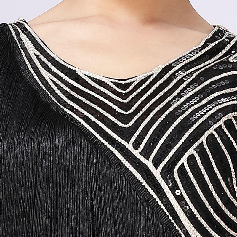 Femei Paiete cu franjuri Fusta de dans latino Haine de exerciții de performanță