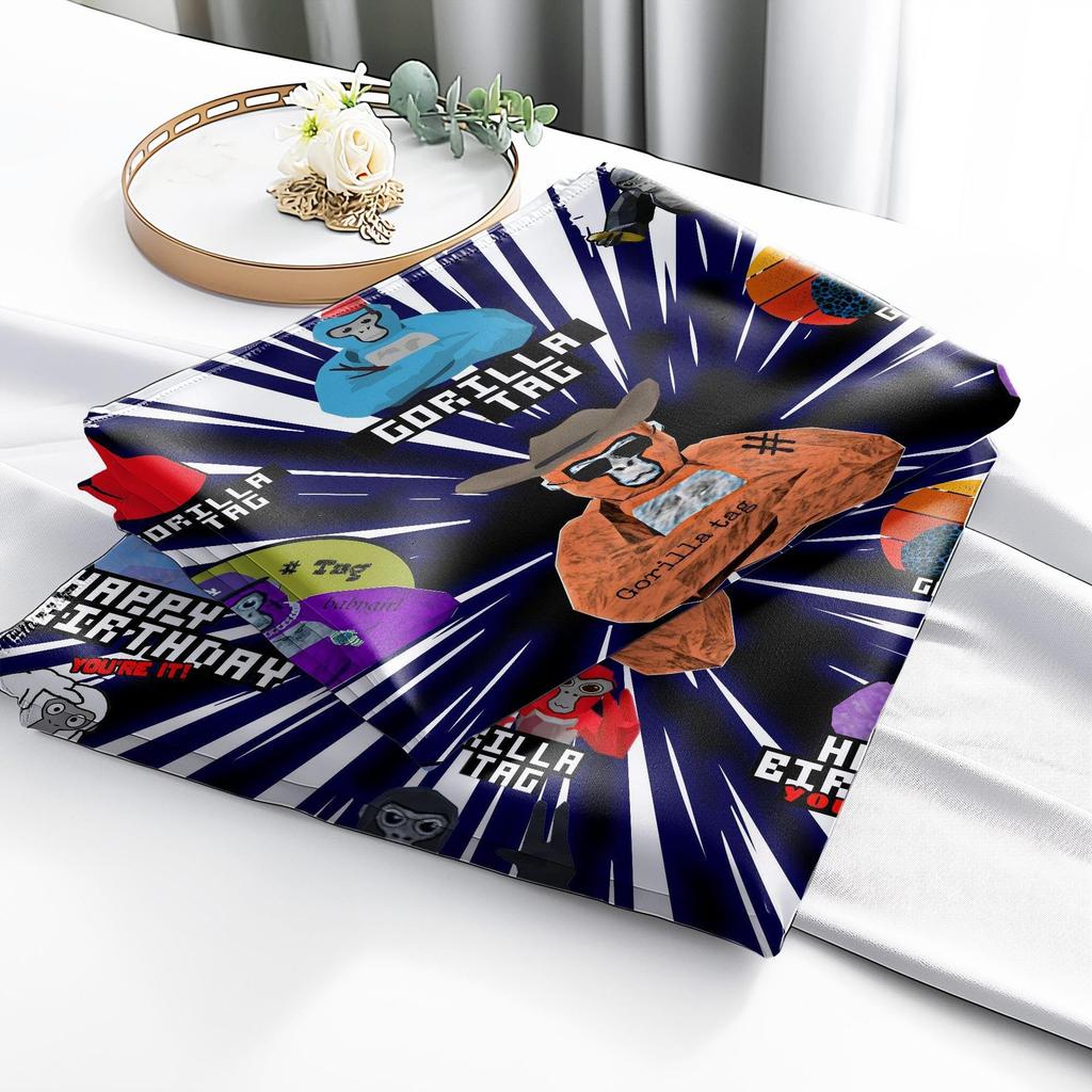 Gorilla Game Three-piece Quilt Cover 3D Digital Printing Bedding Set Bed Cover