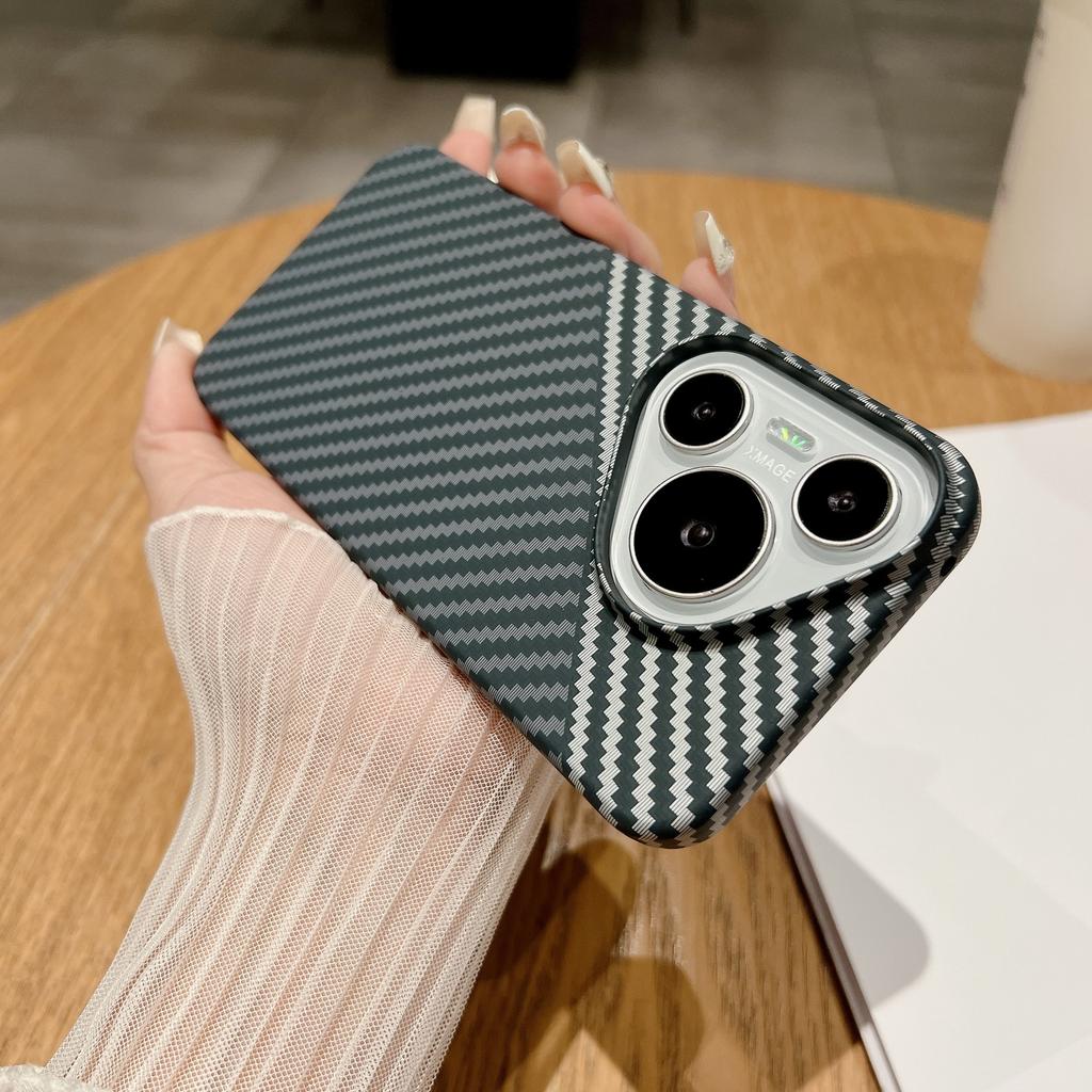 Water-coated Carbon Fiber Pattern Is Suitable for Huawei Pura70ultra Phone Case and 70Pro Full Package Anti-drop Color-block Protective Case