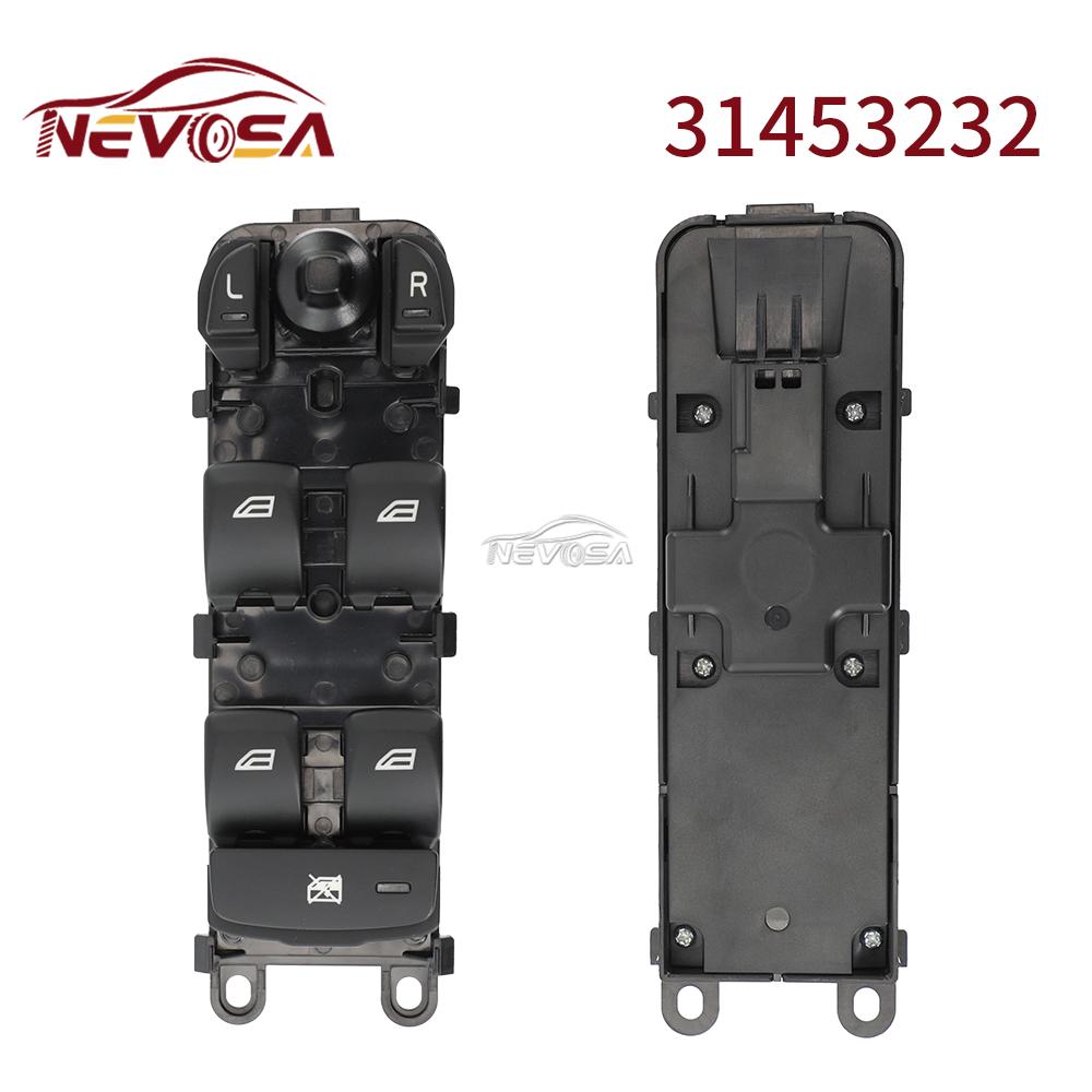 LHD Left Front 31334345 For Volvo S80 S60L C70 V70 XC90 V60 V90 C30 2014-2016 Power Window Switch 31453232 31376495 Car