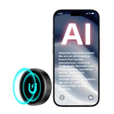 New 64G AI Voice IC AI Fully Auto Recording and Conversation Instruction Manual [2025 Version] 980-Hour Recorder, Compact, High-Sensitivity, Long-Time