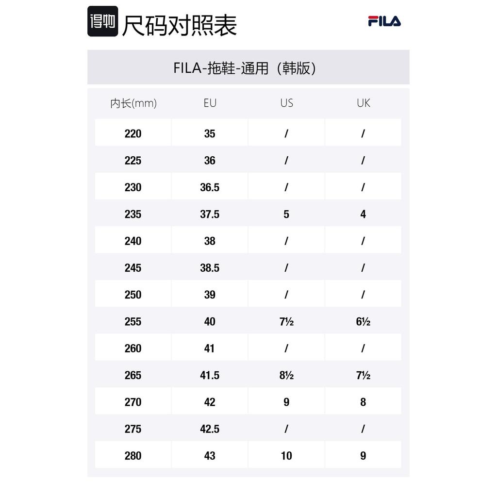 FILA Rubber Sole Slide Slippers Unisex Black Korean Style 1SM01970F_001