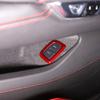 Red Carbon Car Interior Door Lock Button Frame Trim Cover For Corvette C8 +