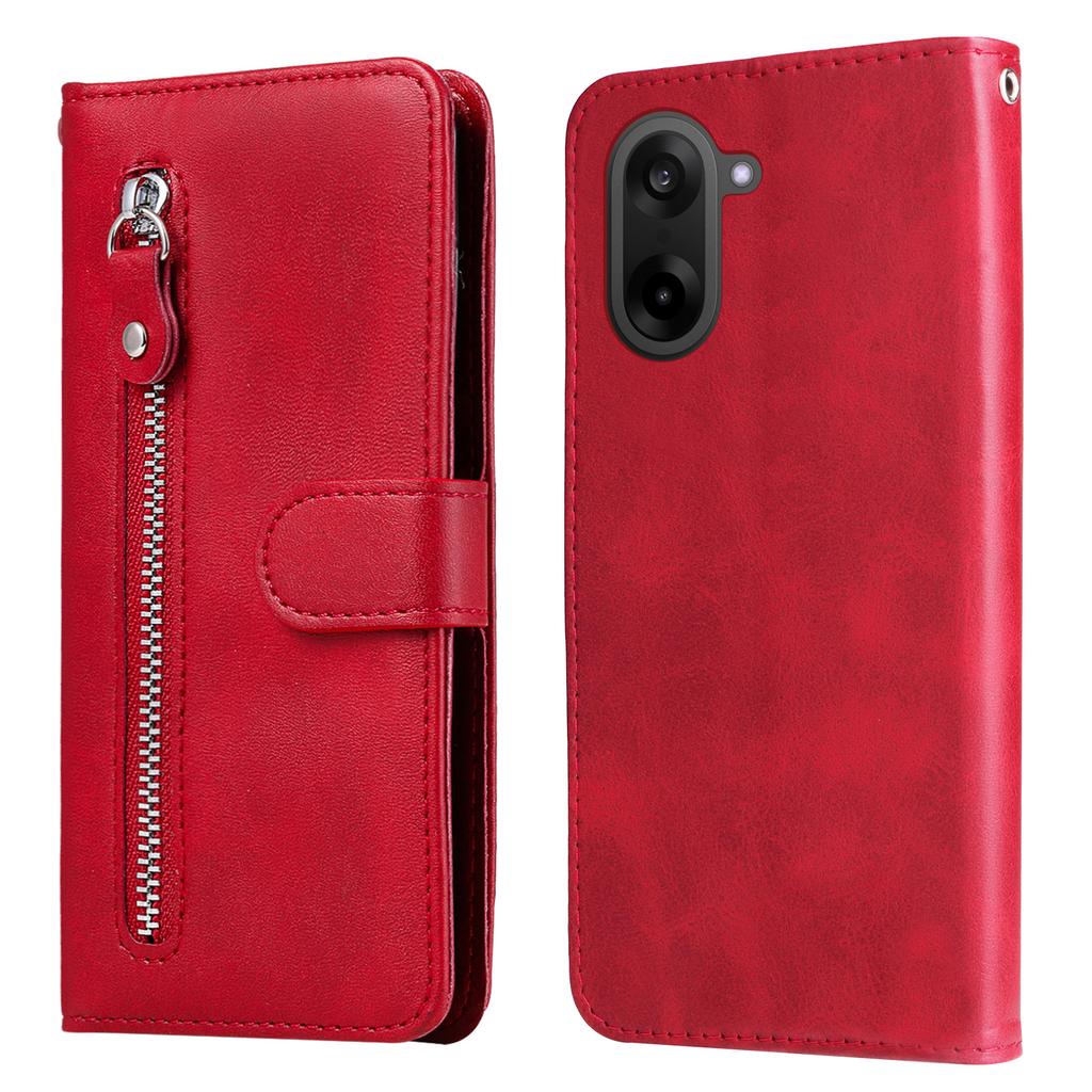 For OnePlus Ace 5 Racing 5G/OnePlus Nord CE5 5G PU Leather Cases with Zipper Pocket Wallet Phone Cover Stand