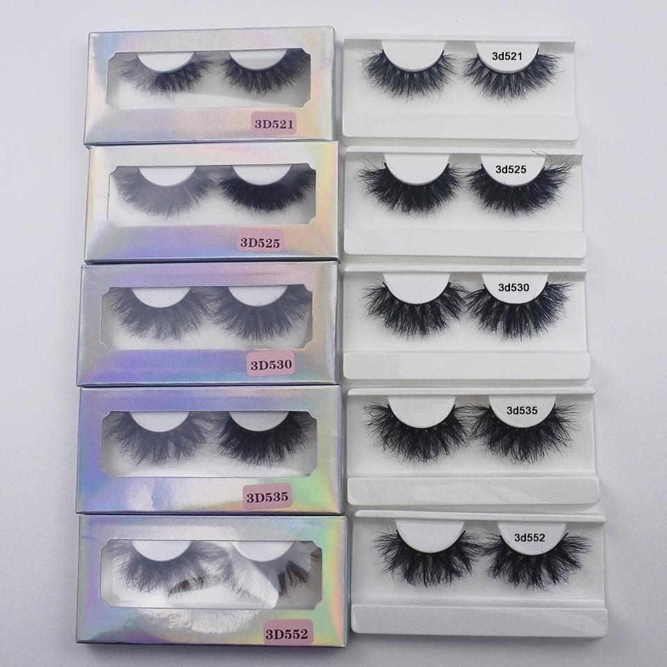 Wholesale Lashes Mink Fluffy Natural Eyelashes 5/10/30/50 Wholesale Items Make Up 3d Mink Lashes