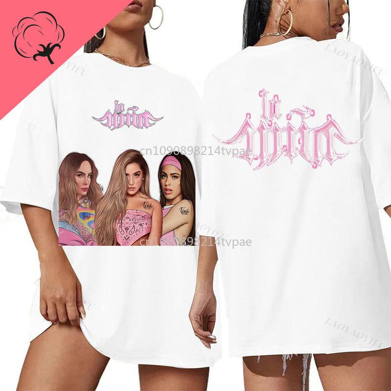 Lola Indigo Camiseta Two Side Printed World Tour T Shirt Camisa Fan Gifts Humor Spain Singer Cotton Oneck Fashion Top Clothes