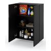 Black Wall-Hung Bathroom Cabinet 60 CM Bathroom Column Bathroom Furniture